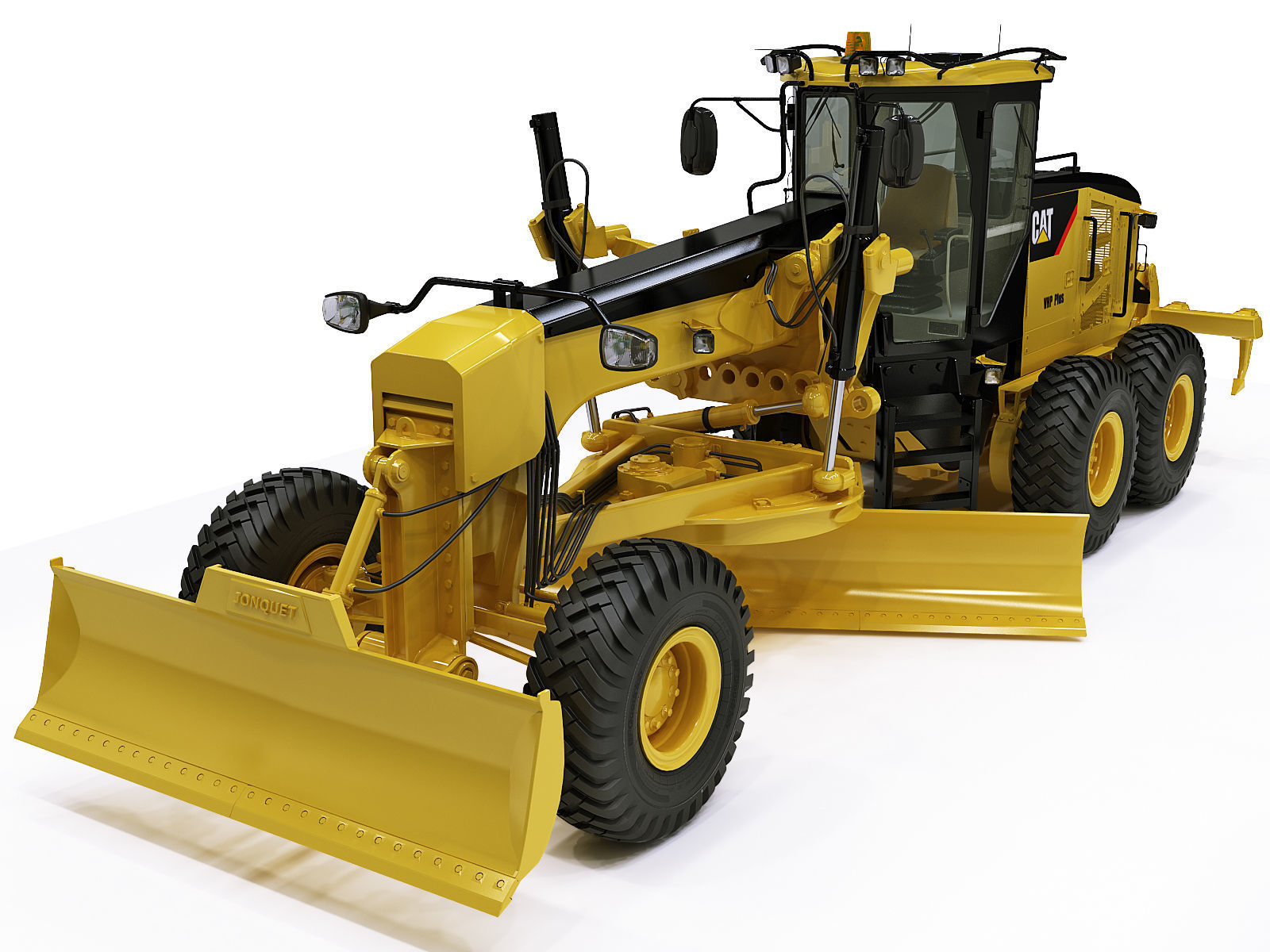 Motor Grader 3D model_4
