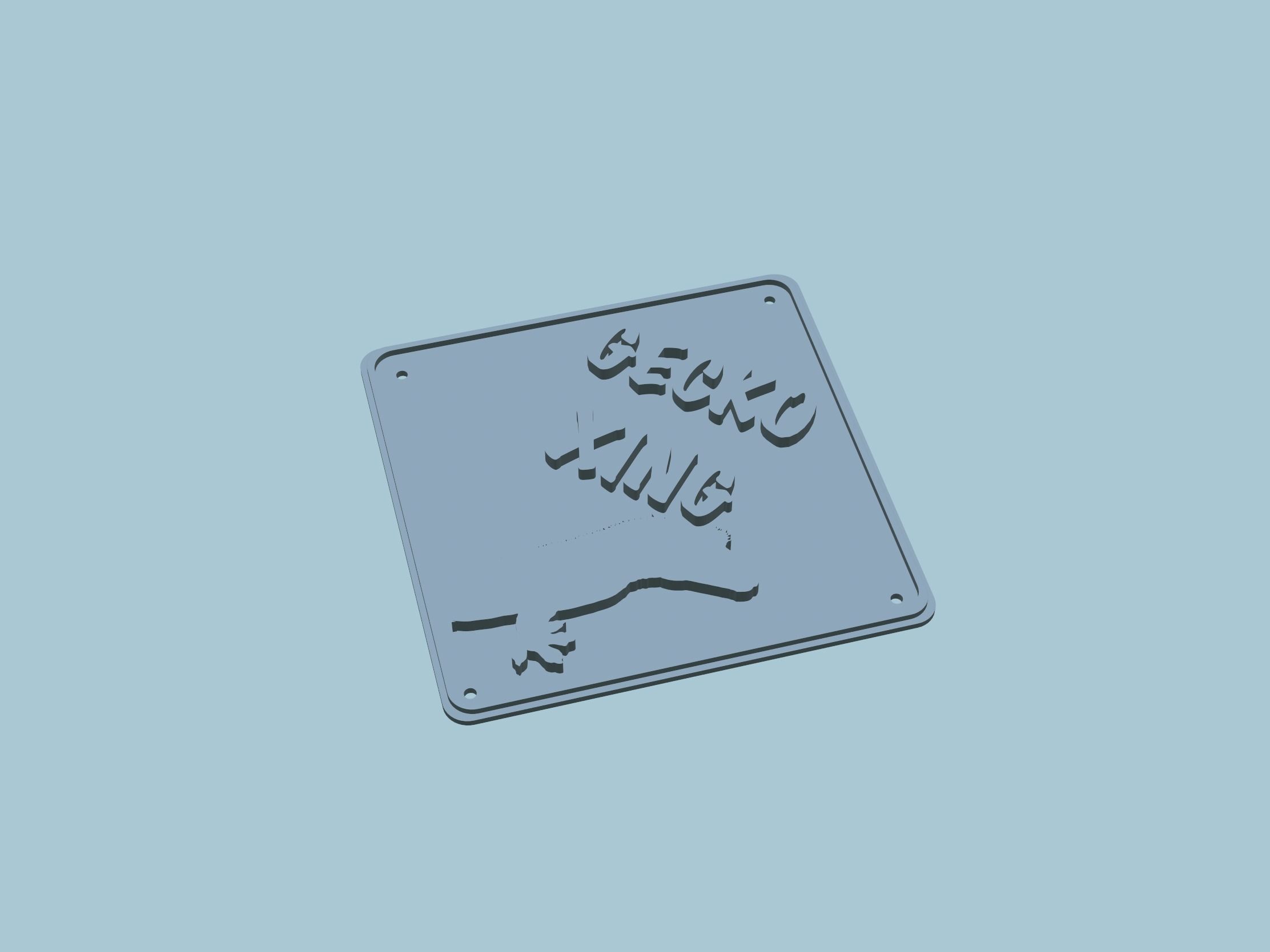 STL File - KG Customs and Creations Pet Signs 1- No supports 3D model_2