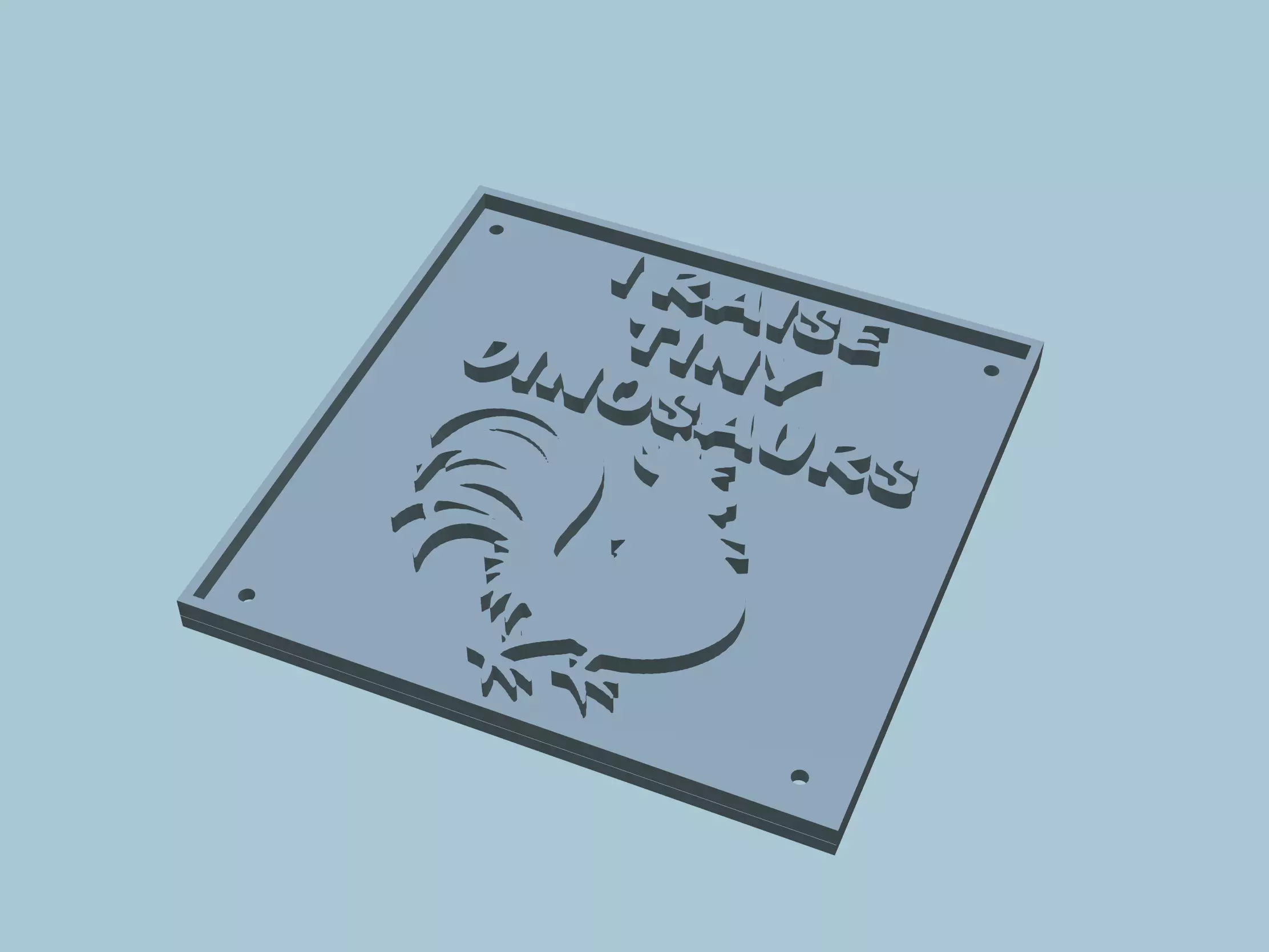 STL File - KG Customs and Creations Pet Signs 1- No supports 3D model_0