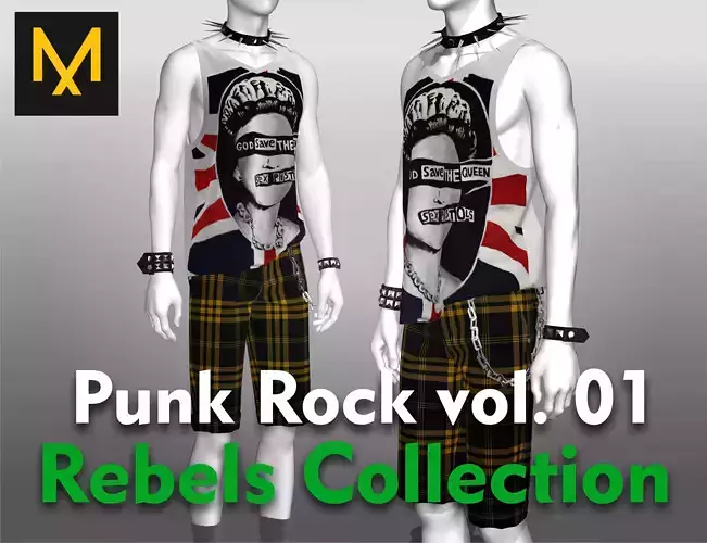 Punk Rock Outfit vol 1 Rebels Collection