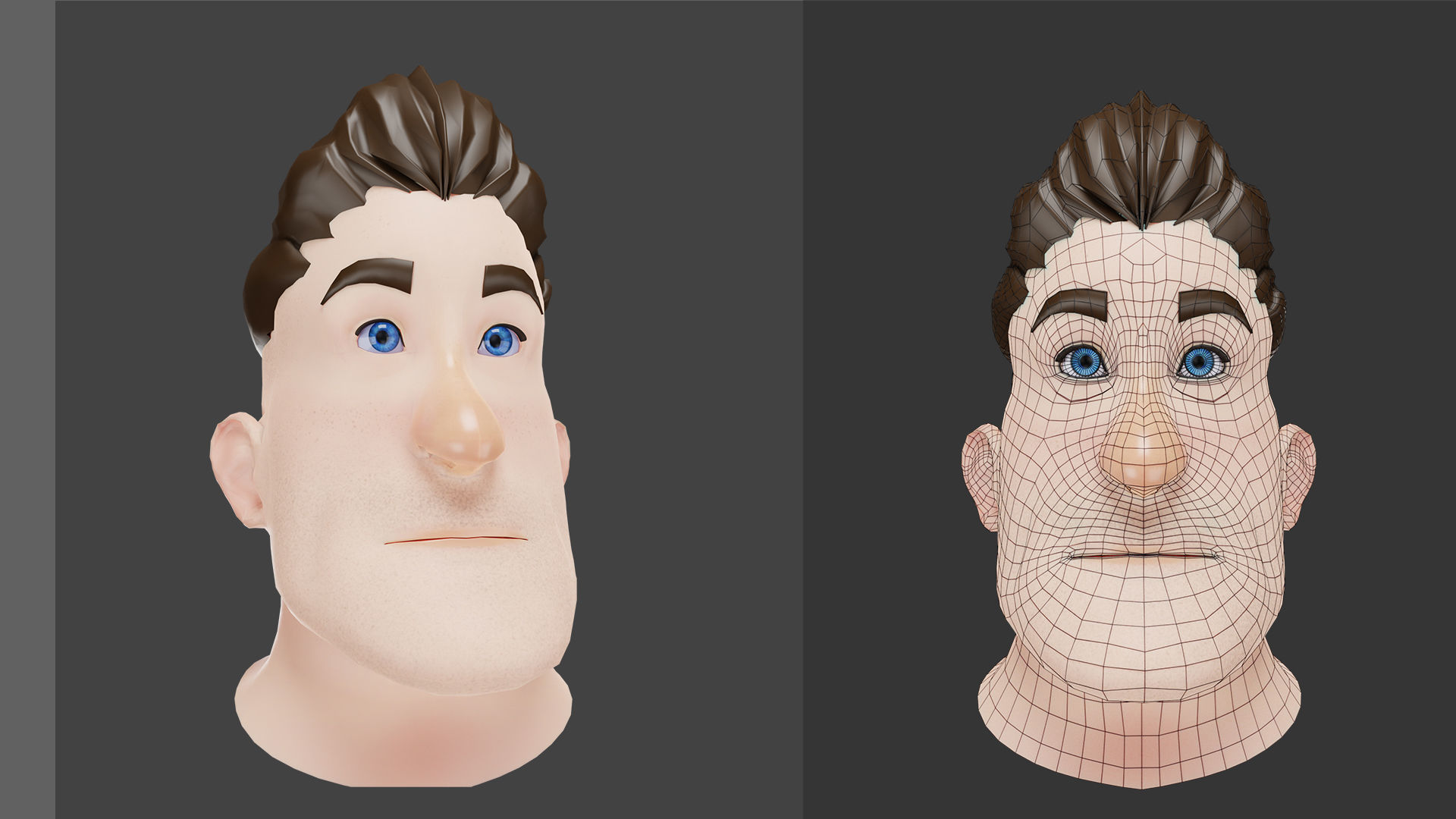 3D man character-jimmy- game ready Low-poly 3D model_2