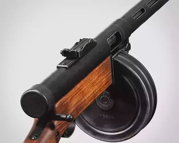 Suomi KP-31 Low-poly 3D model