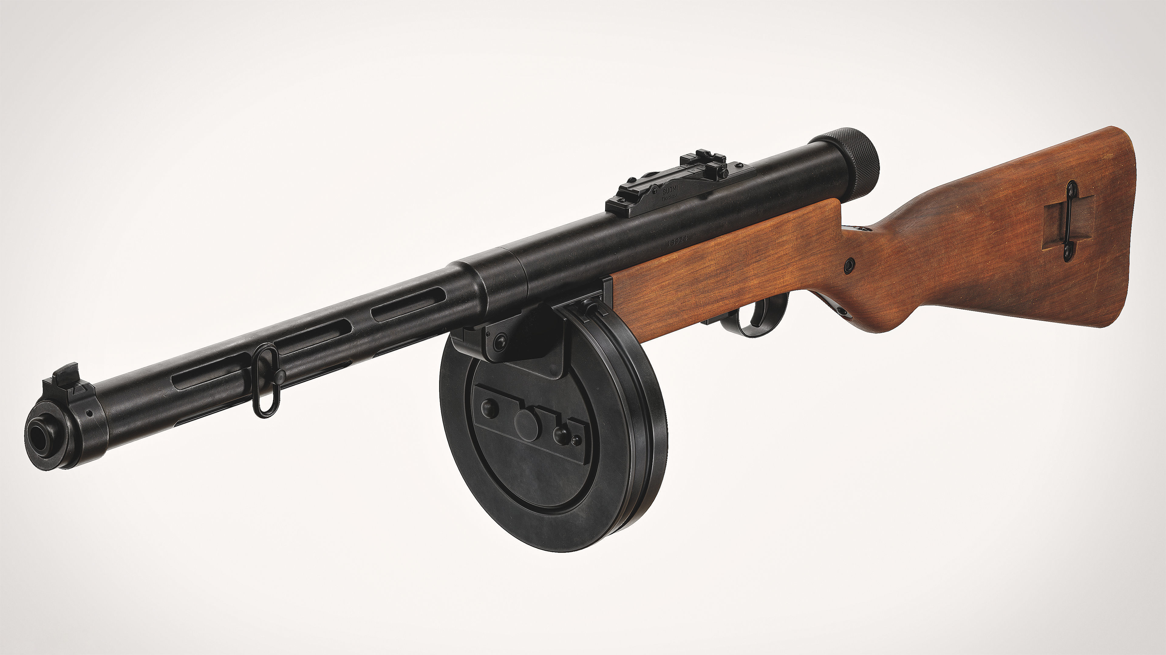 Suomi KP-31 Low-poly 3D model_10