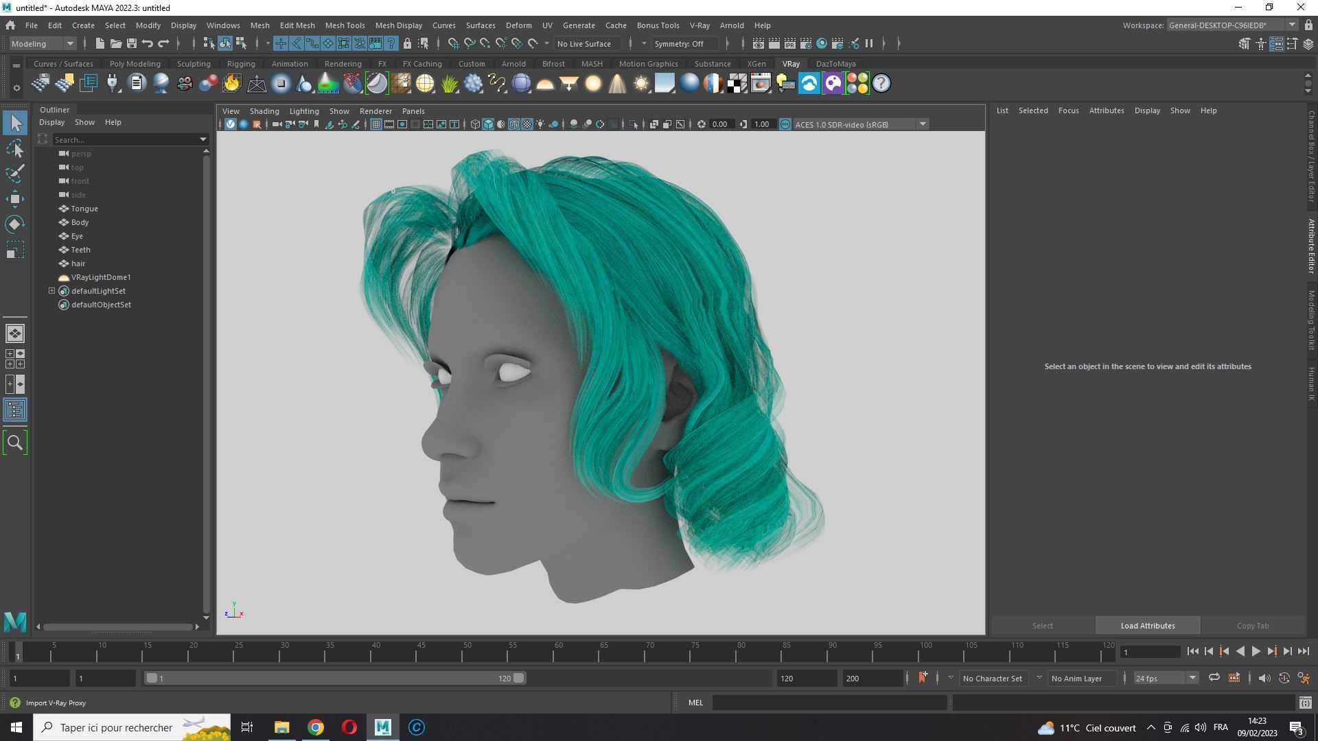 Realistic Female short hair Low-poly 3D model_17