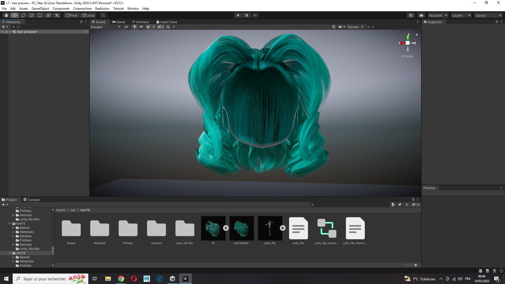 Realistic Female short hair Low-poly 3D model_25
