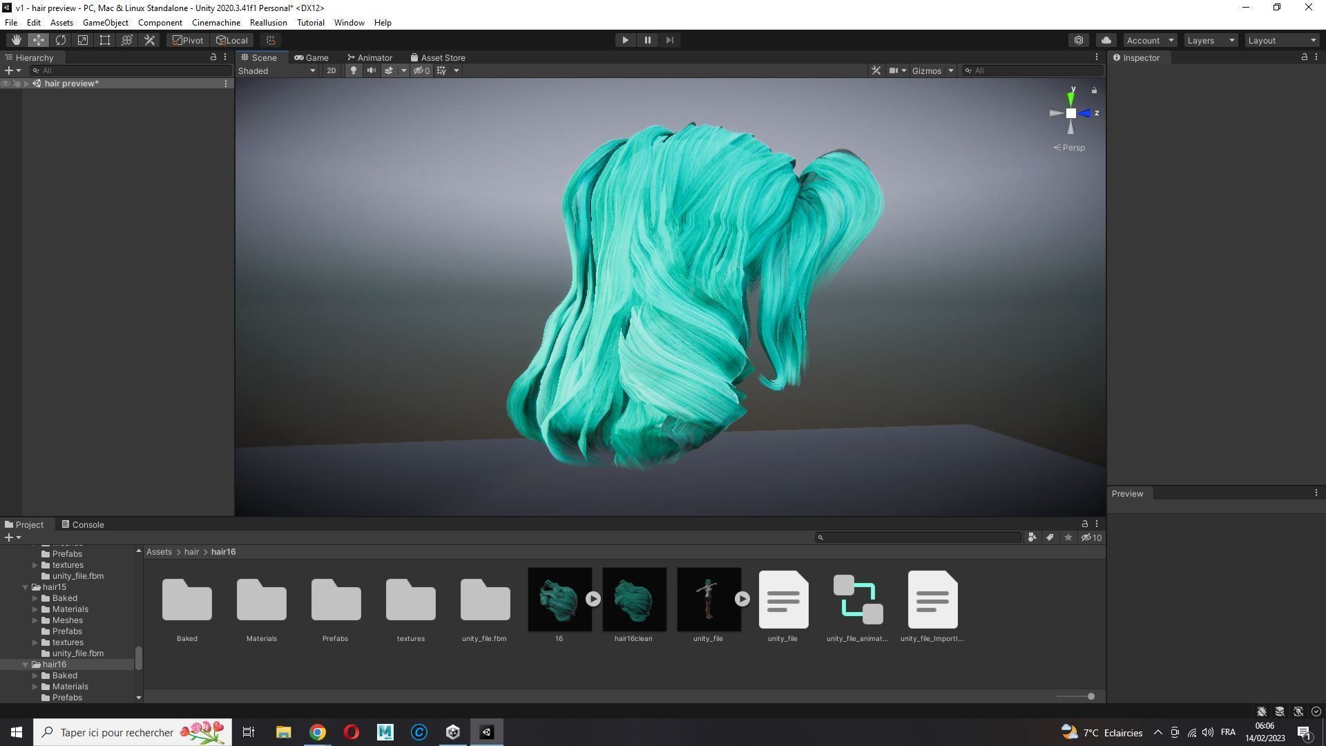 Realistic Female short hair Low-poly 3D model_26