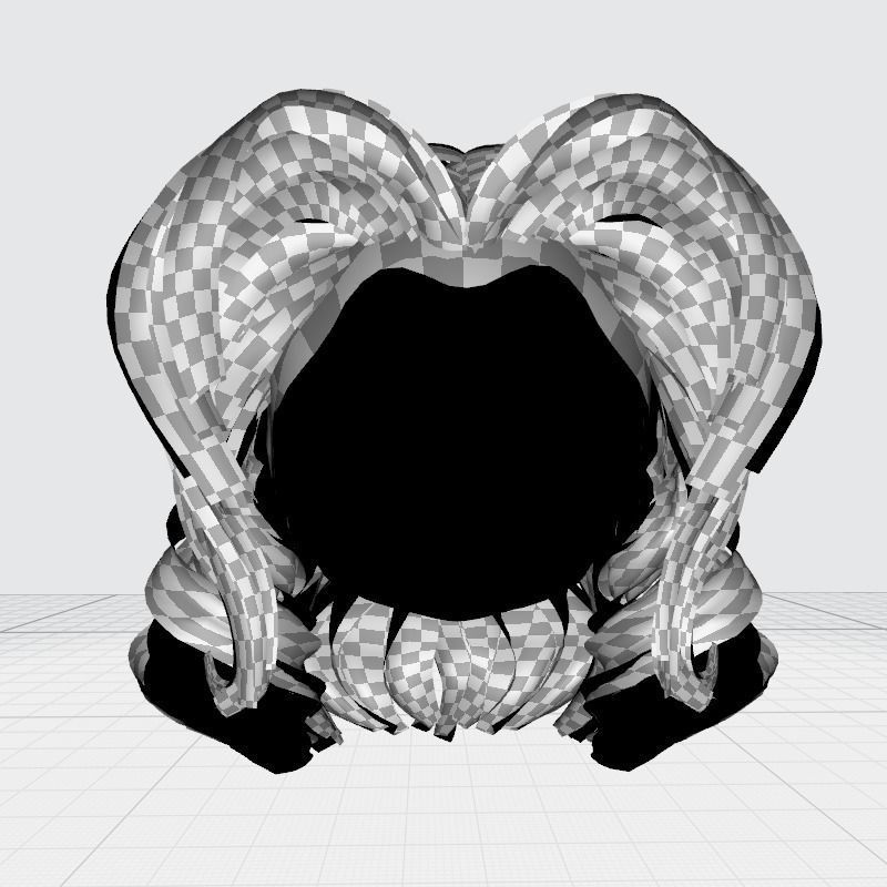 Realistic Female short hair Low-poly 3D model_27