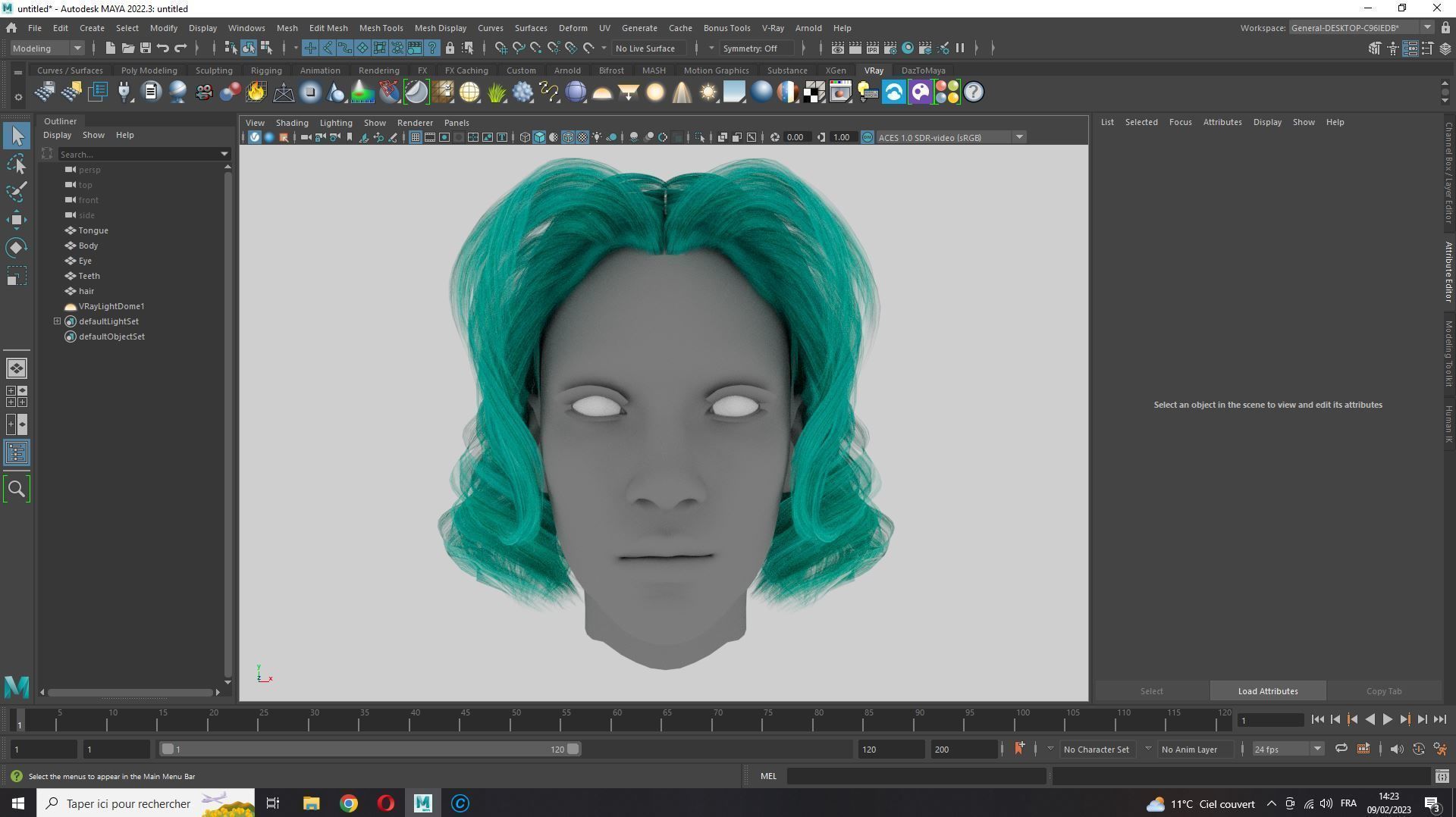 Realistic Female short hair Low-poly 3D model_18