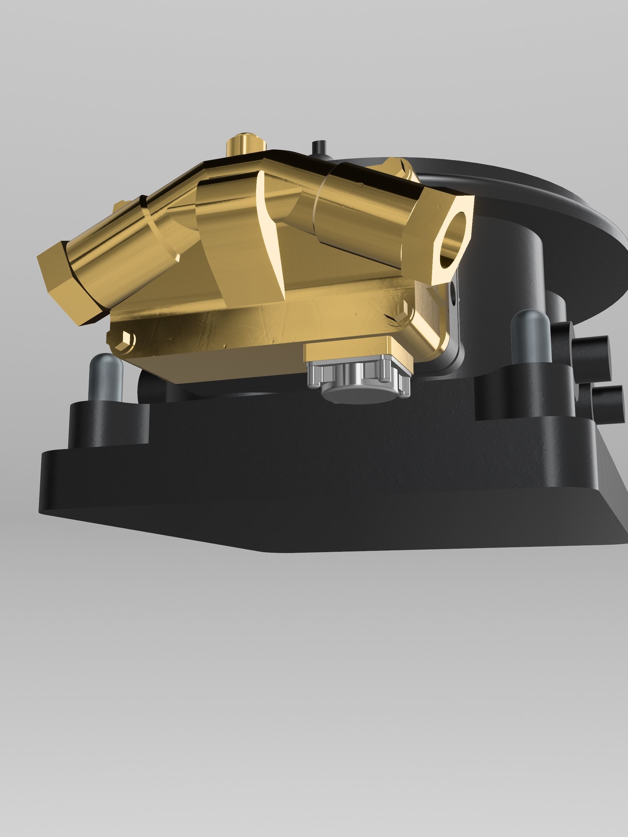 DOMINATOR CARB 3 PIECE 4500 CARBURETOR 3D print model_5