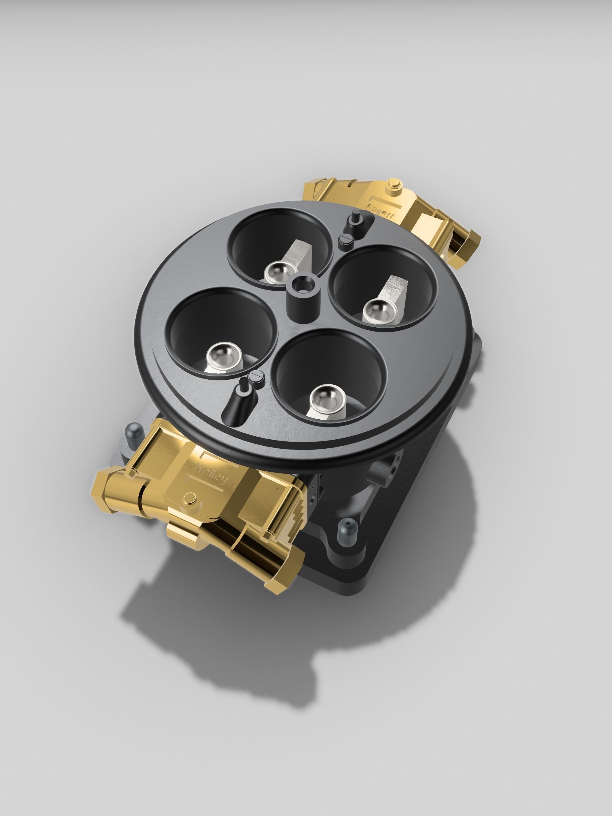 DOMINATOR CARB 3 PIECE 4500 CARBURETOR 3D print model_1