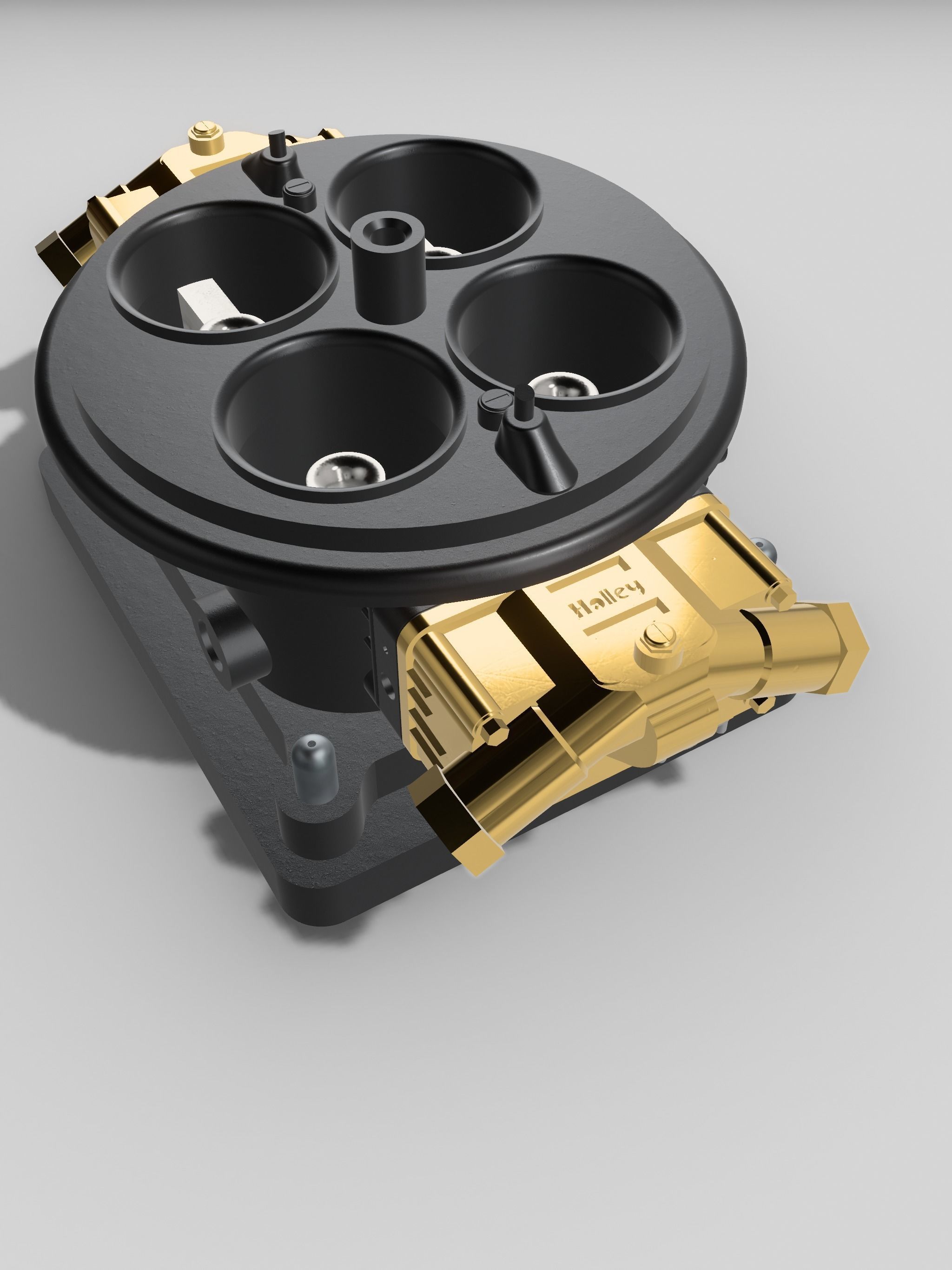 DOMINATOR CARB 3 PIECE 4500 CARBURETOR 3D print model_4