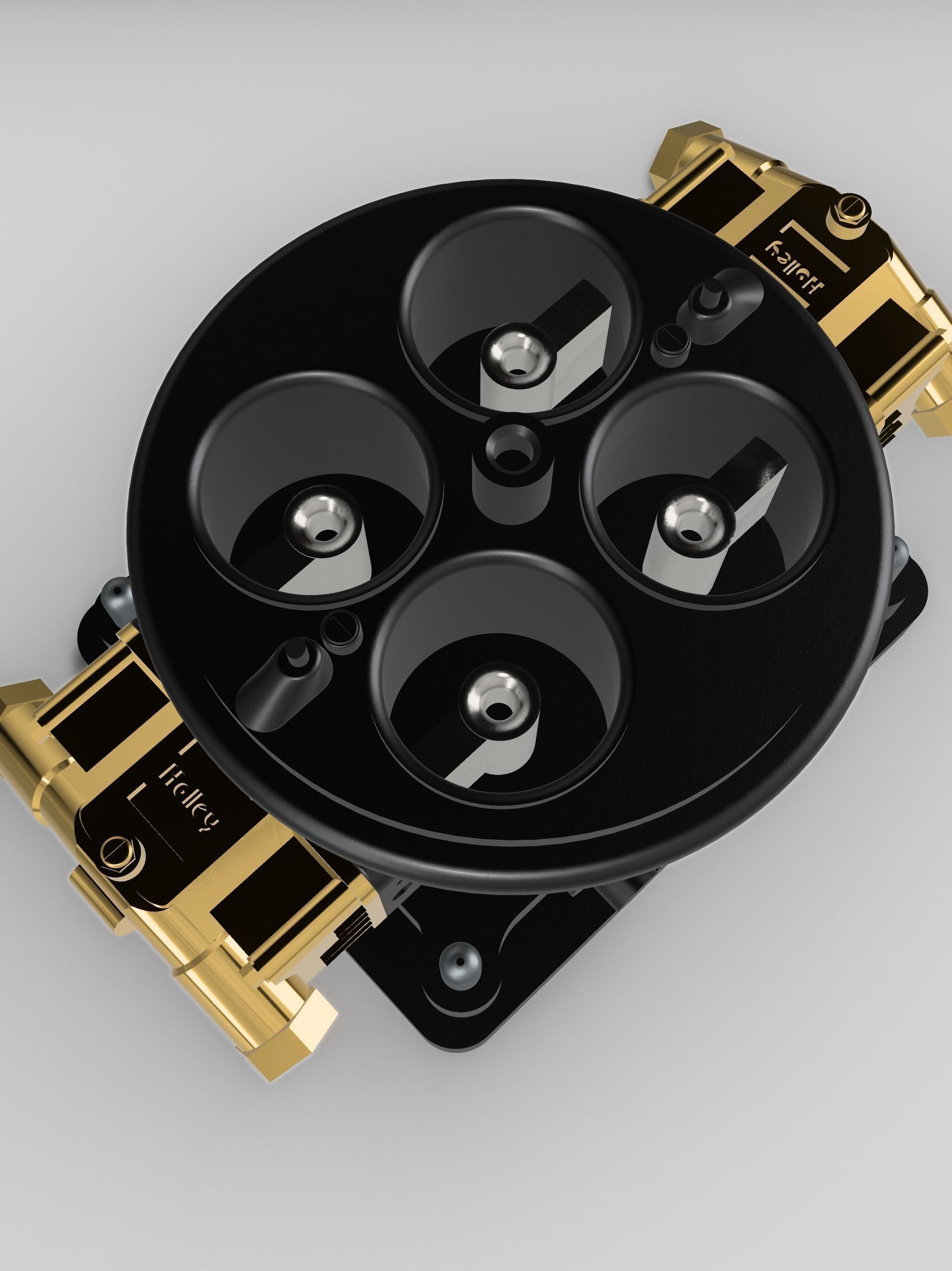 DOMINATOR CARB 3 PIECE 4500 CARBURETOR 3D print model_3