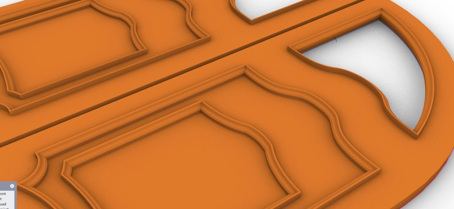 3 d door modling 3D model_4