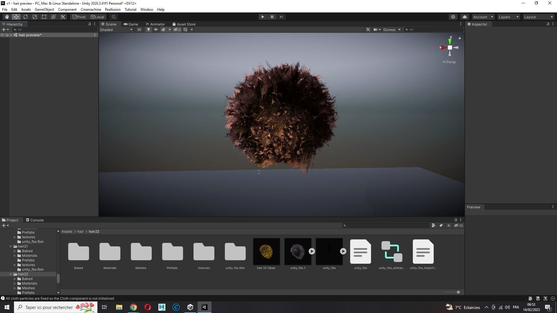 Realistic Hair afro Low-poly 3D model_26