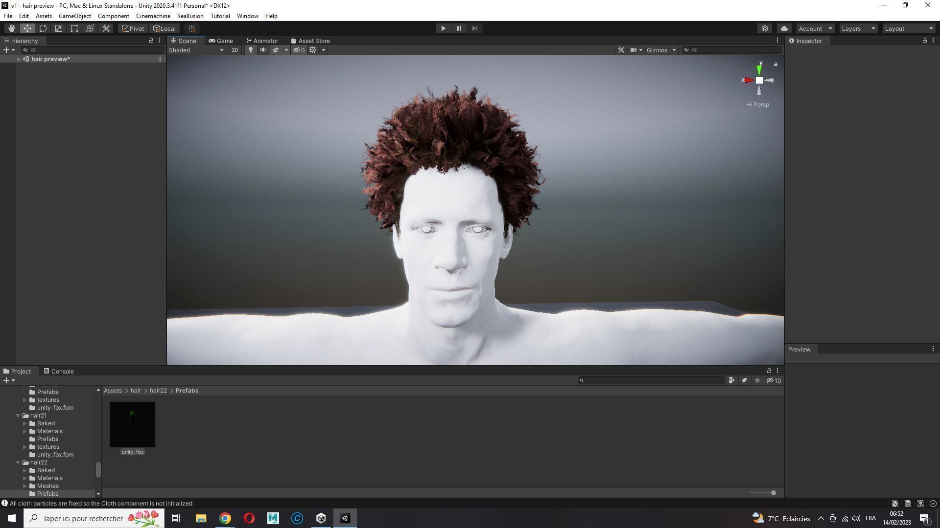 Realistic Hair afro Low-poly 3D model_24