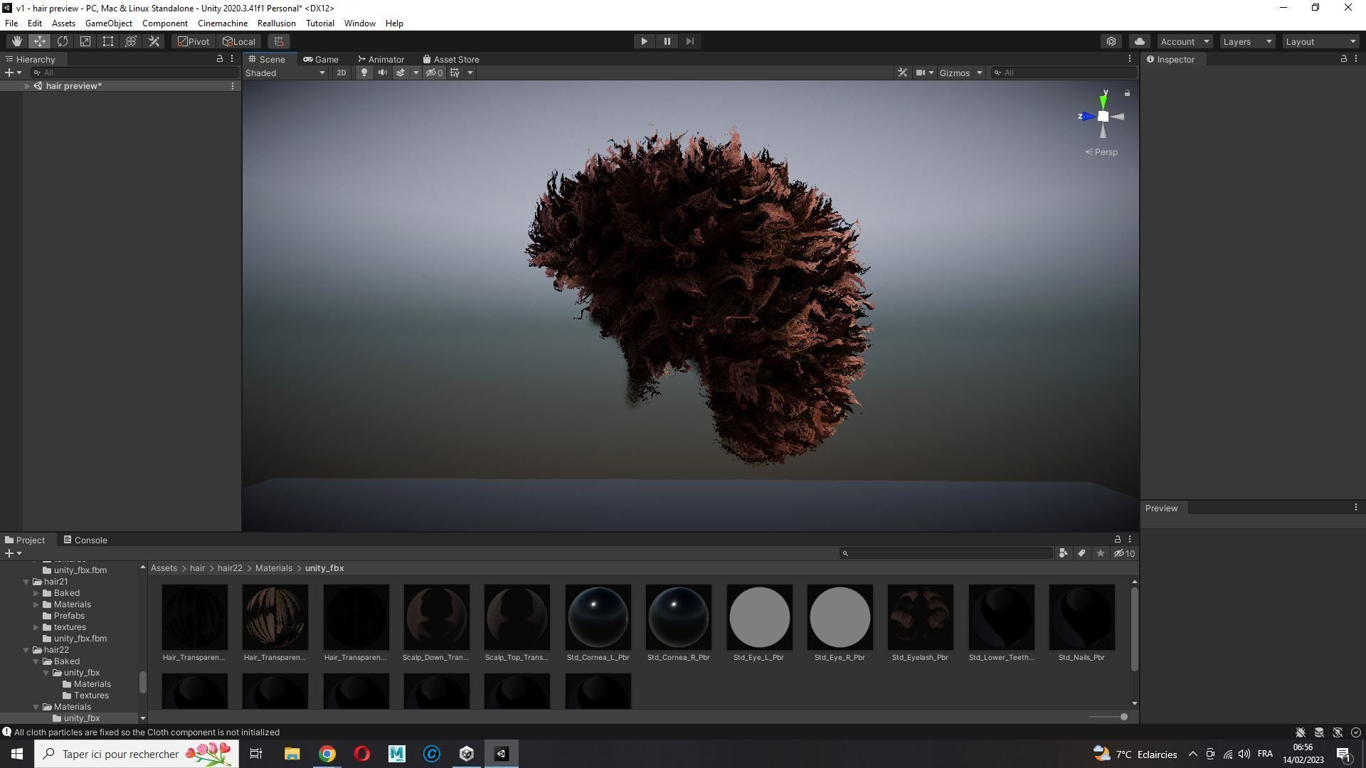 Realistic Hair afro Low-poly 3D model_27