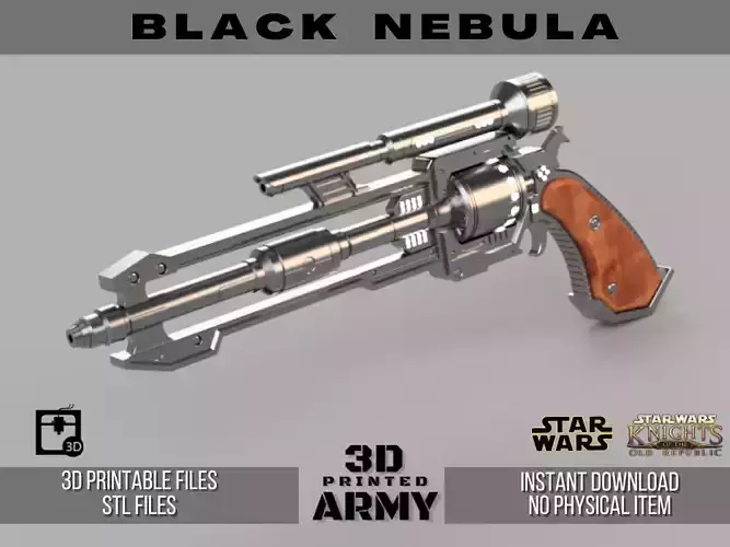 Black Nebula Heavy Blaster for cosplay