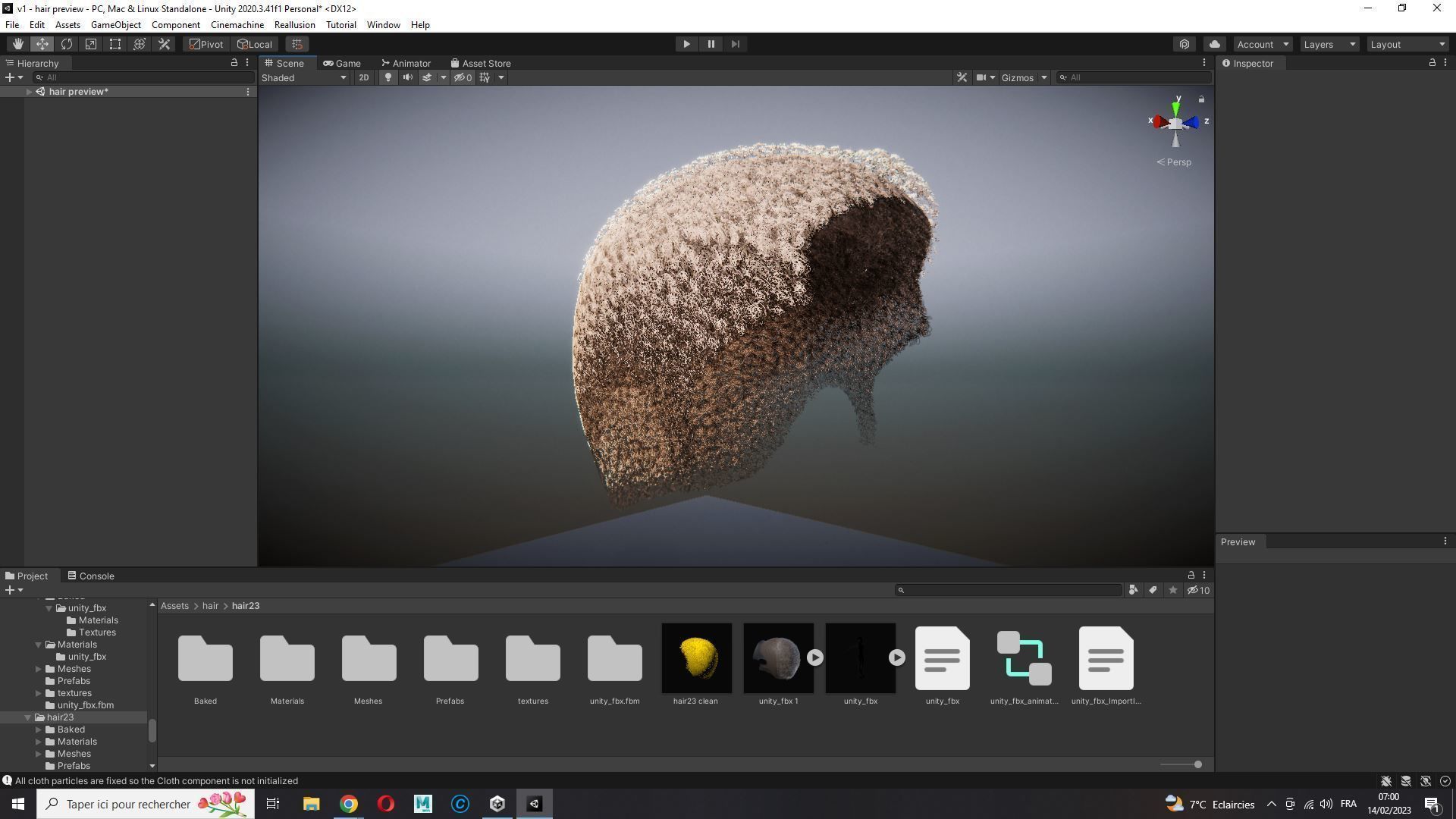 Realistic Hair male Low-poly 3D model_28