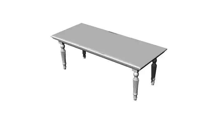 Dolls House Miniature Victorian Long Dining Table 12th Scale 3D print model
