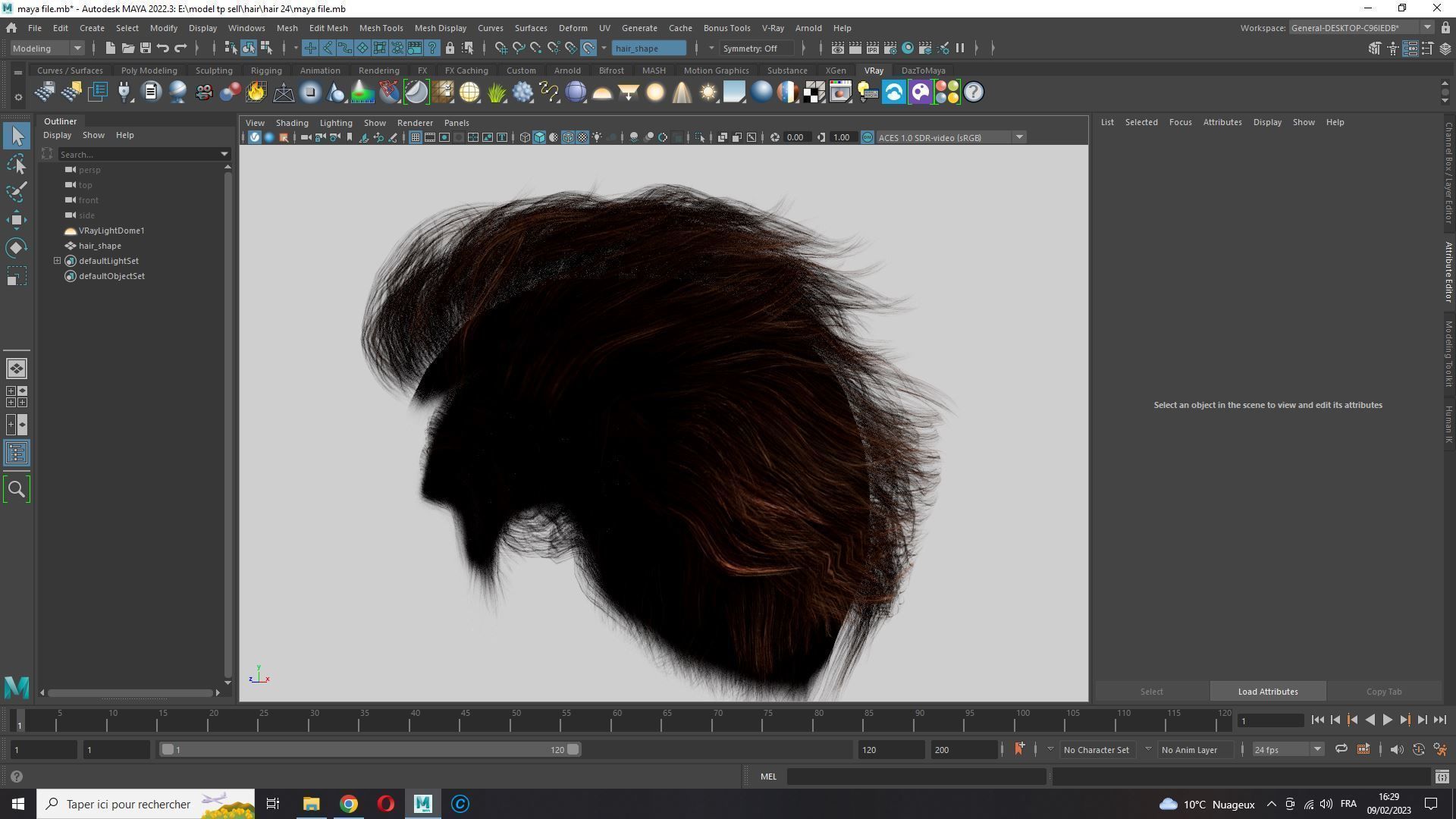 Realistic Hair man game cards  Low-poly 3D model_19