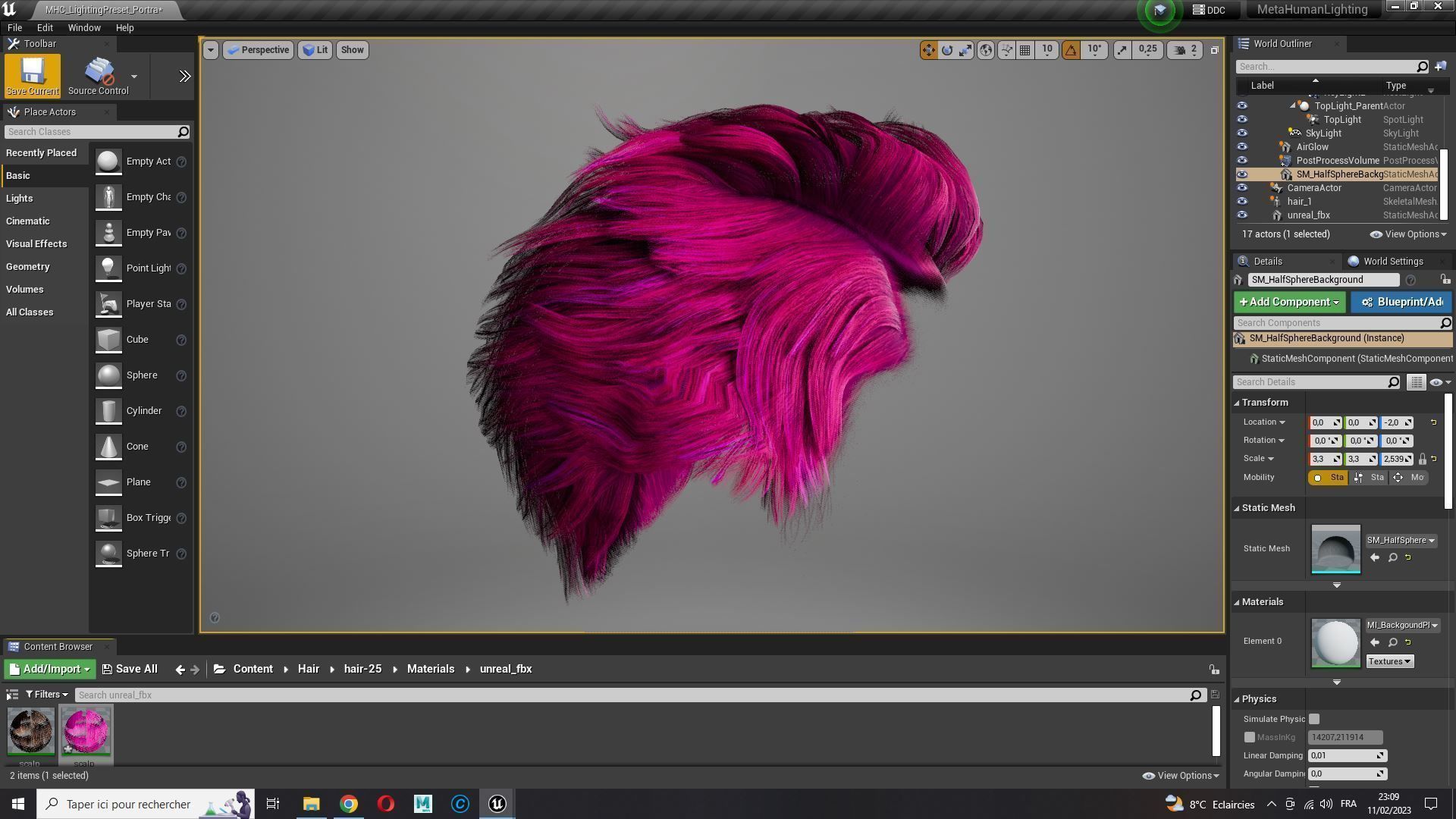 Realistic Hair man game cards  Low-poly 3D model_29