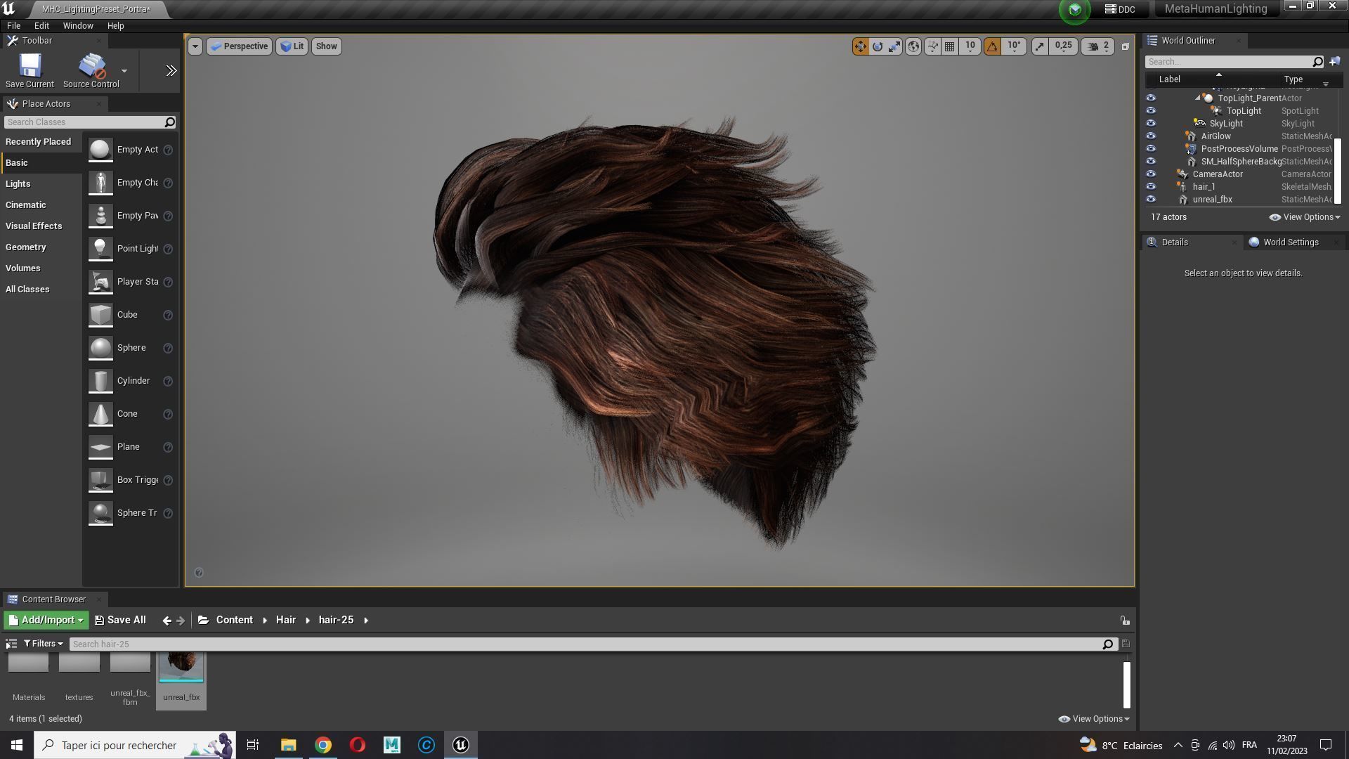 Realistic Hair man game cards  Low-poly 3D model_25