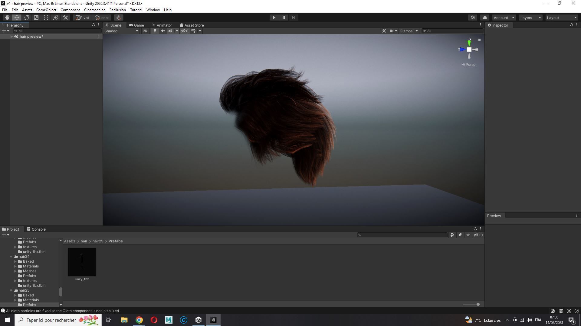 Realistic Hair man game cards  Low-poly 3D model_15