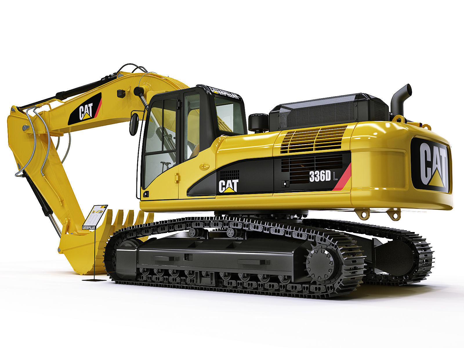 Tracked Excavator 3D model_4