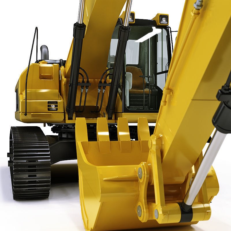 Tracked Excavator 3D model_19
