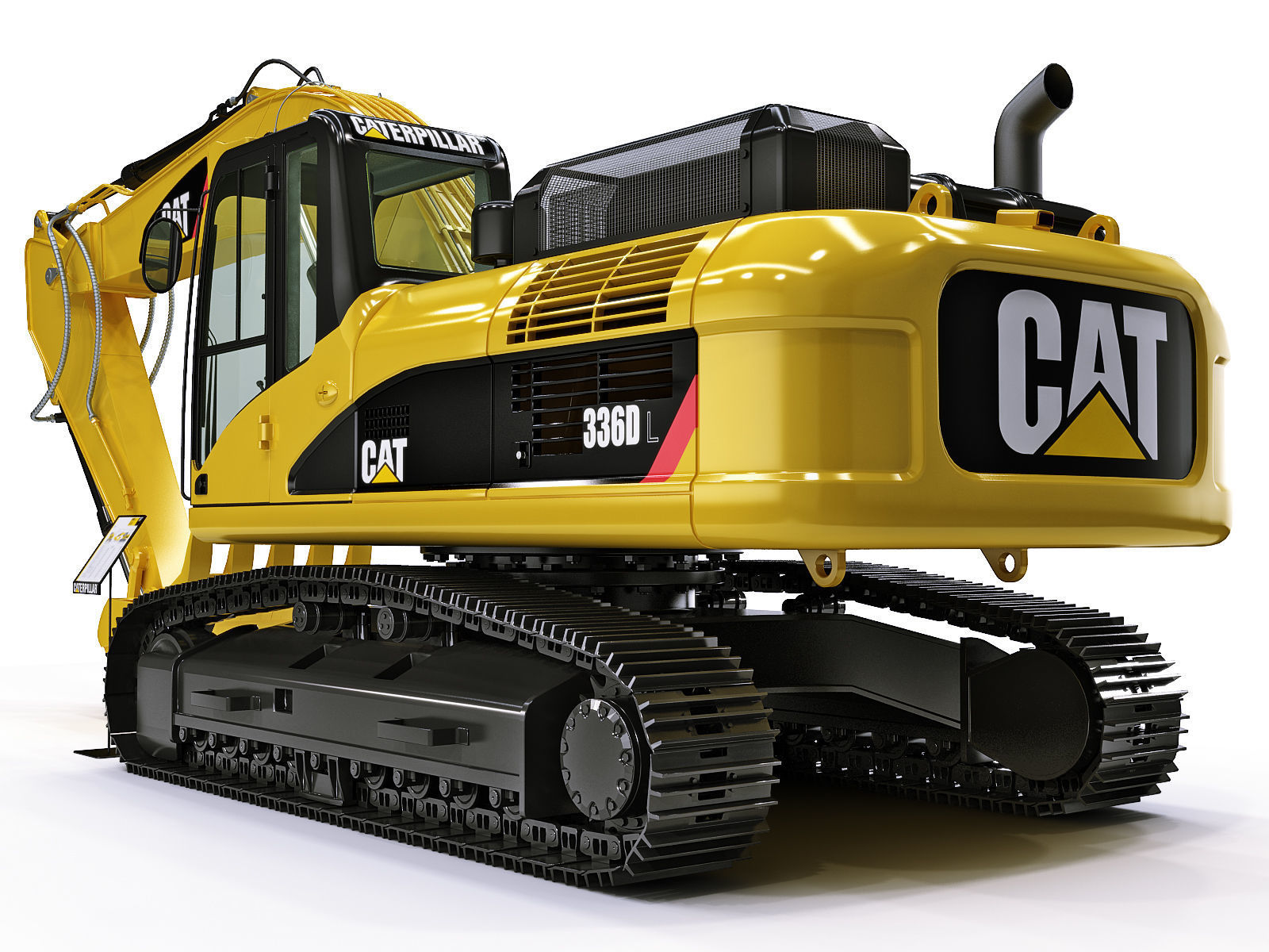 Tracked Excavator 3D model_5