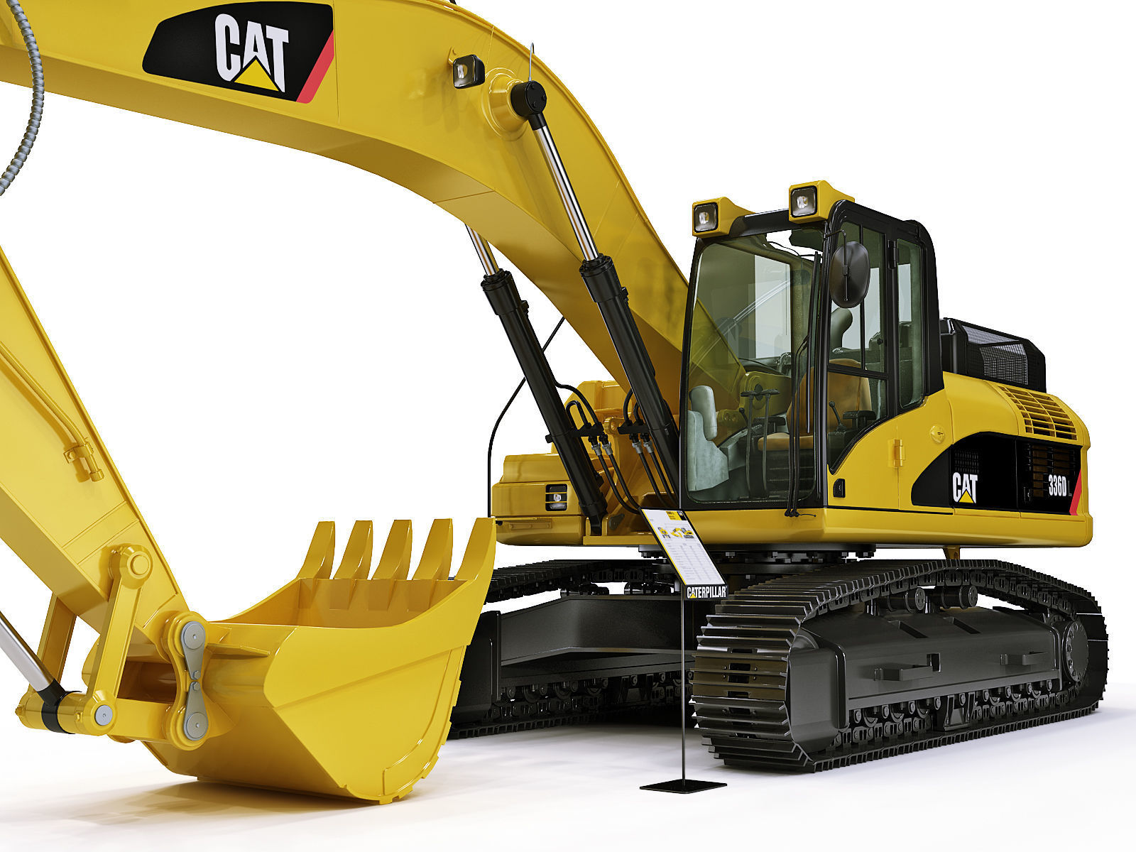 Tracked Excavator 3D model_2