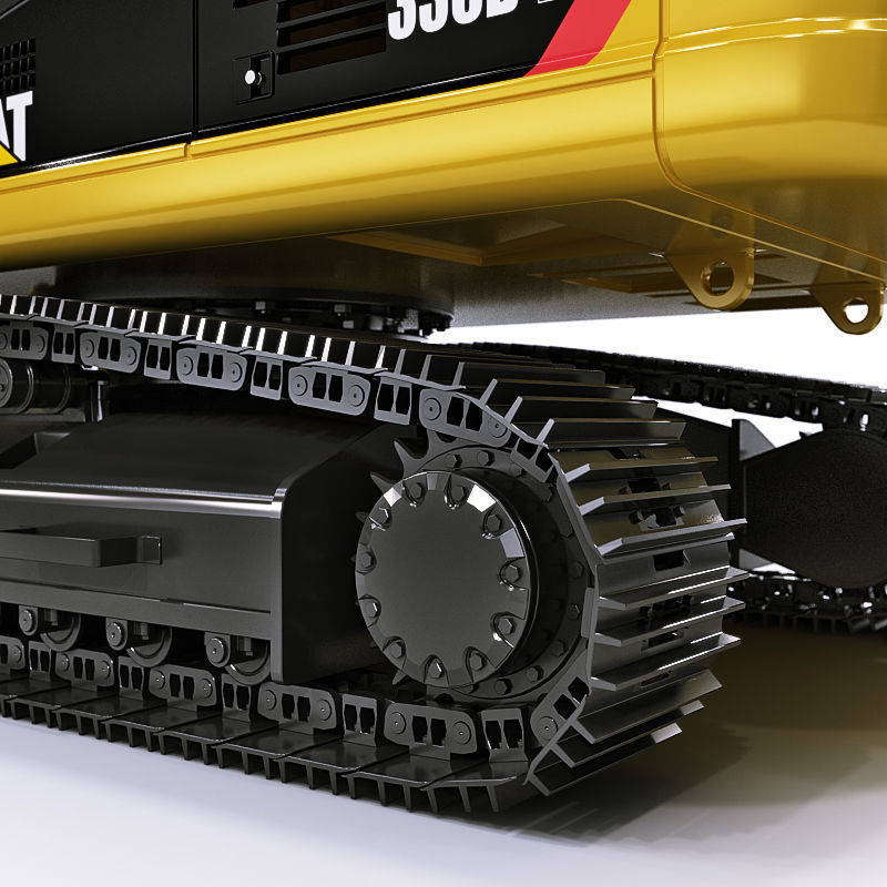 Tracked Excavator 3D model_18