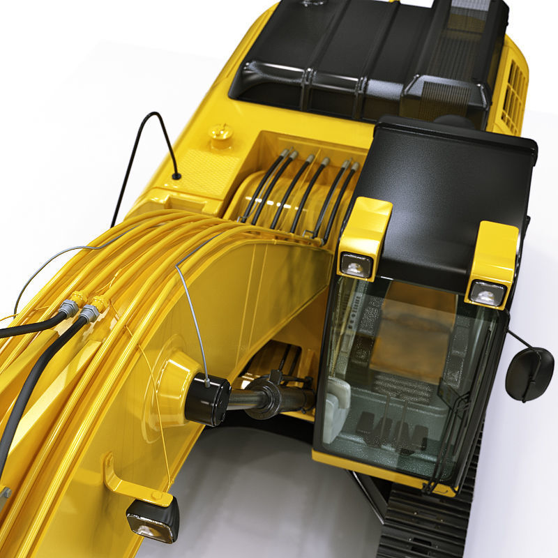 Tracked Excavator 3D model_15