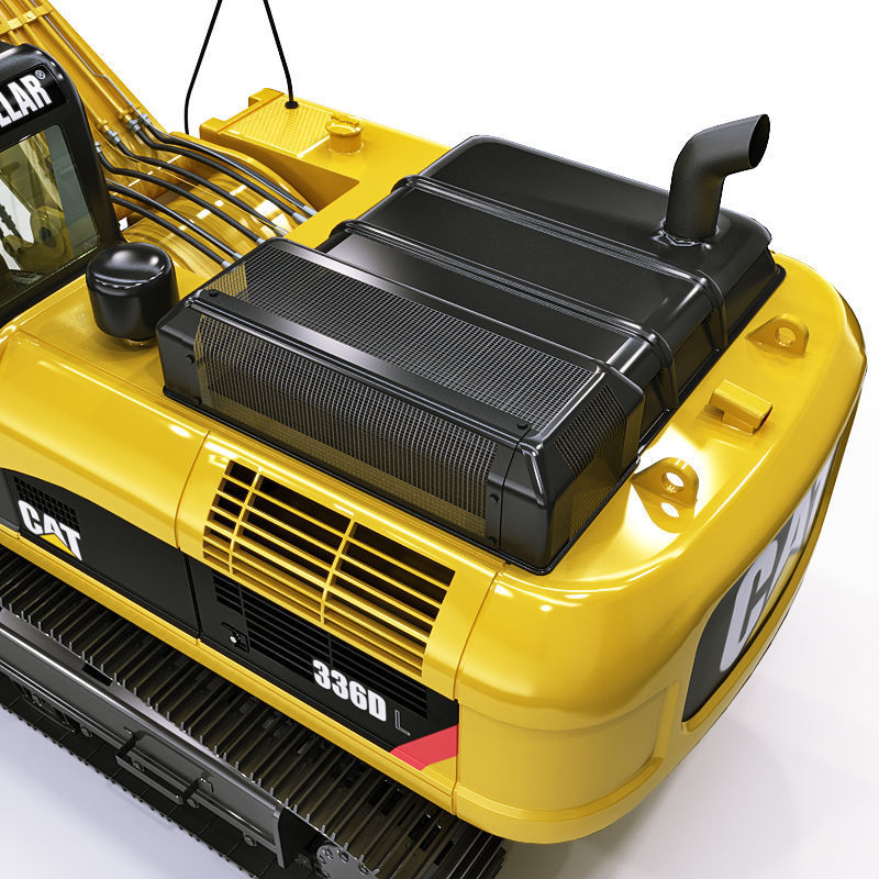 Tracked Excavator 3D model_17