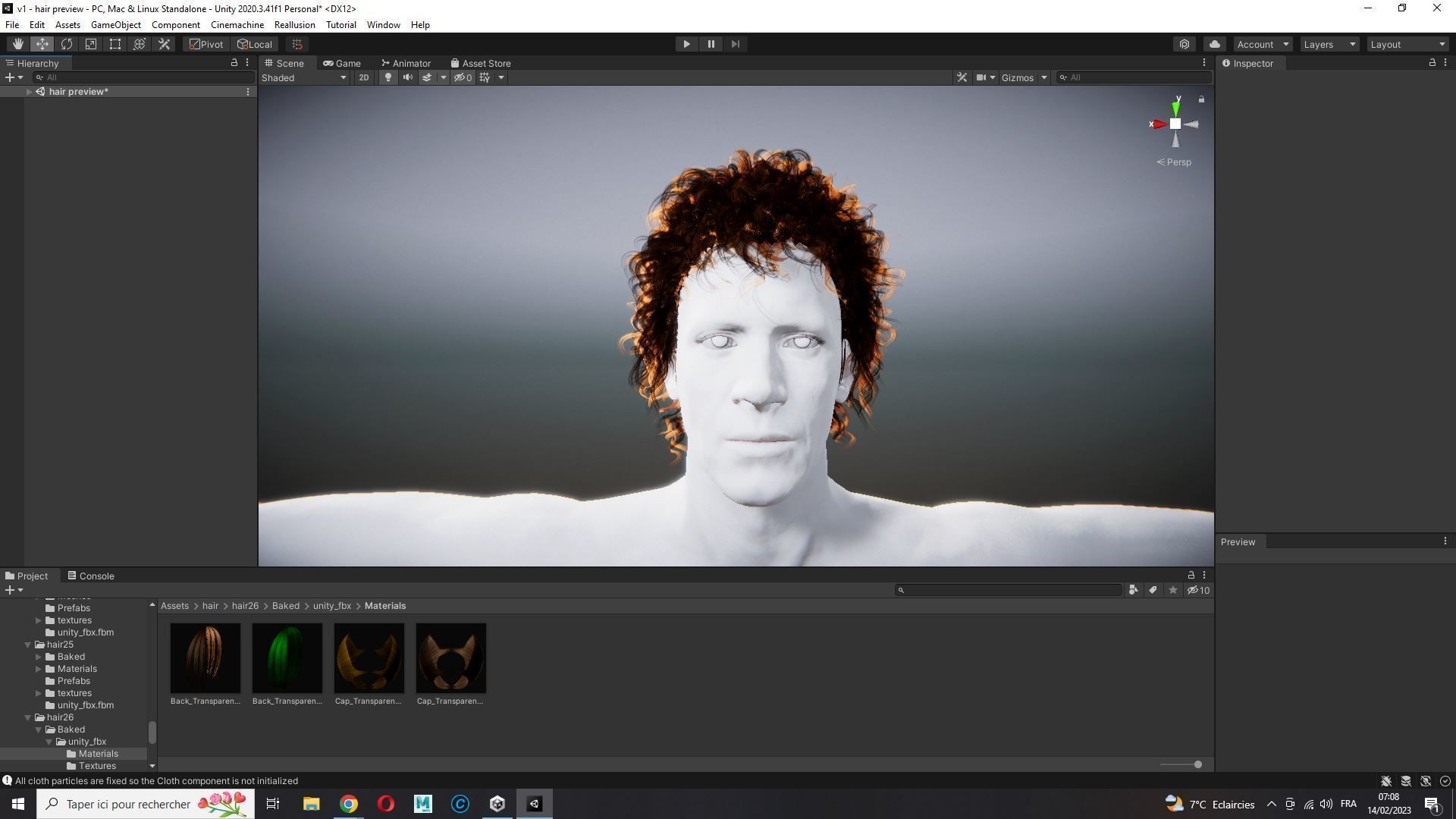 Realistic Hair man afro Low-poly 3D model_24