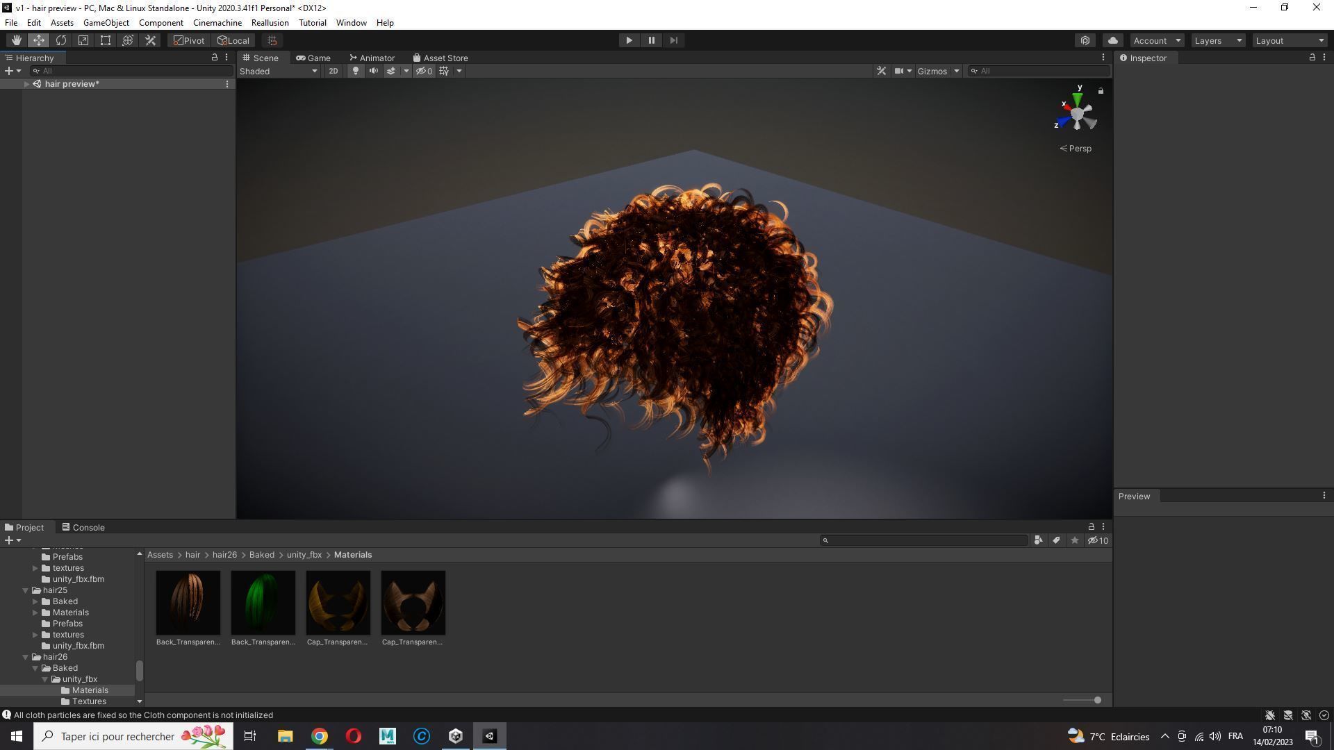 Realistic Hair man afro Low-poly 3D model_27