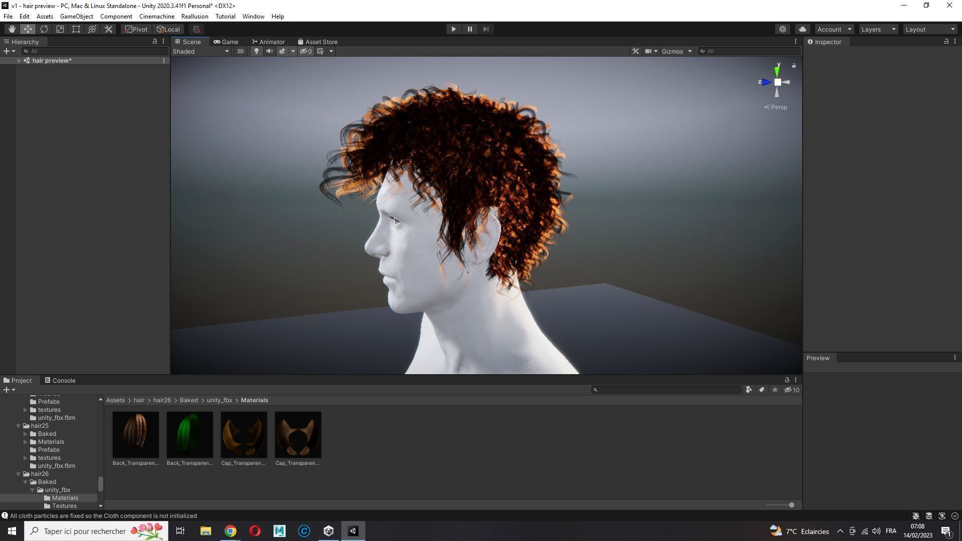 Realistic Hair man afro Low-poly 3D model_25