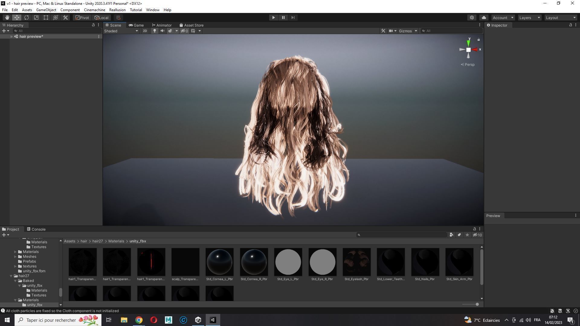 Realistic Long Hair Man Low-poly 3D model_25