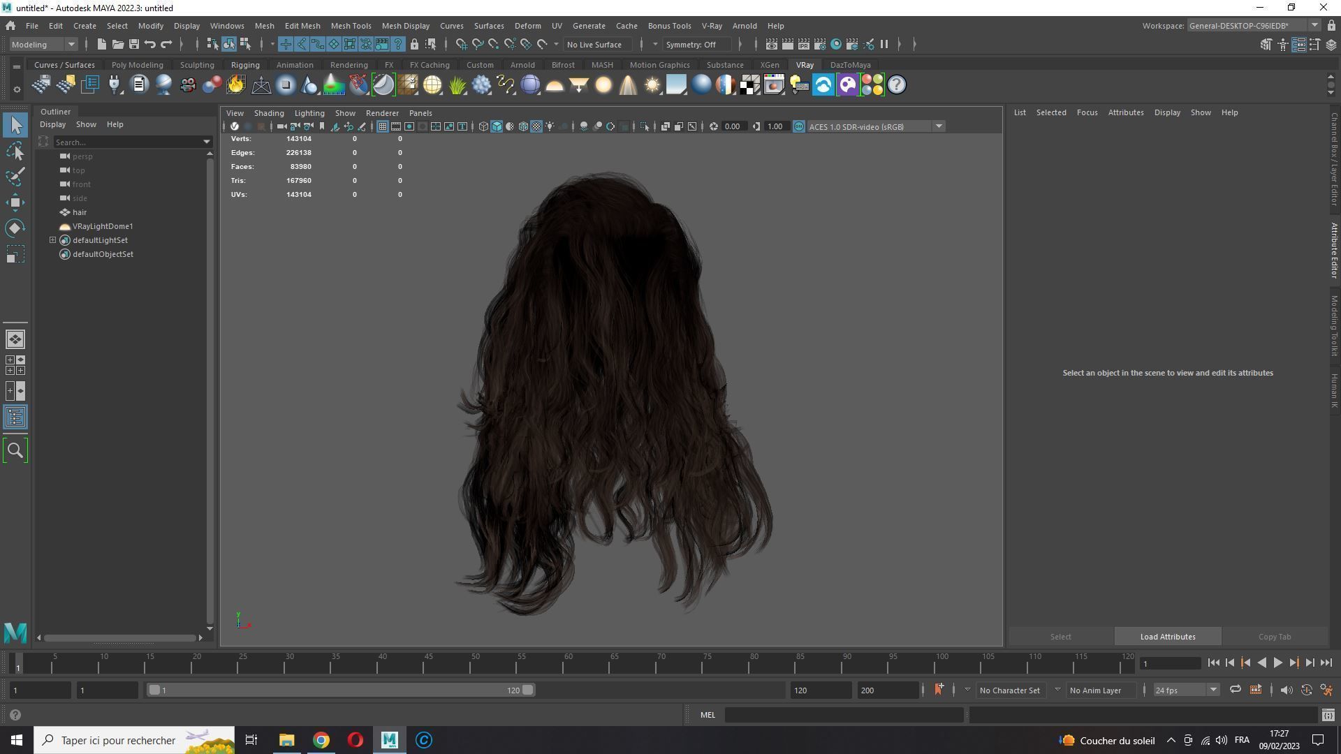 Realistic Long Hair Man Low-poly 3D model_18