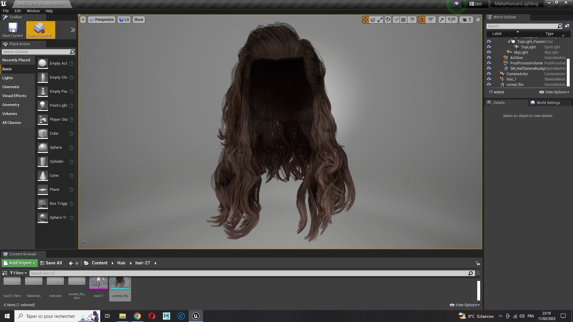 Realistic Long Hair Man Low-poly 3D model_20