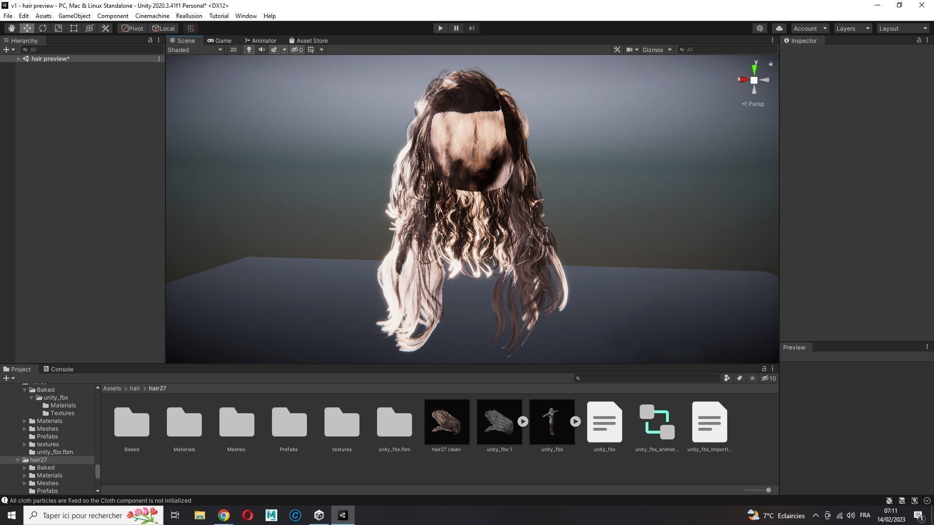 Realistic Long Hair Man Low-poly 3D model_22