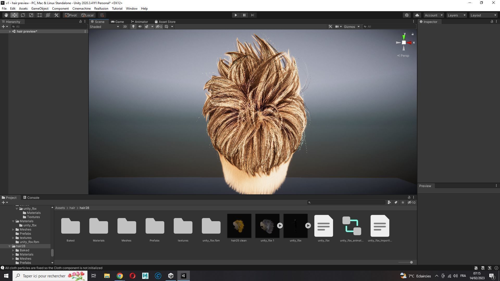 Realistic Hair hawk cyberpunk  Low-poly 3D model_29