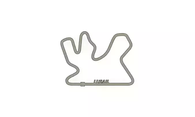 Lusail F1 Racing Track 2025 3D print model