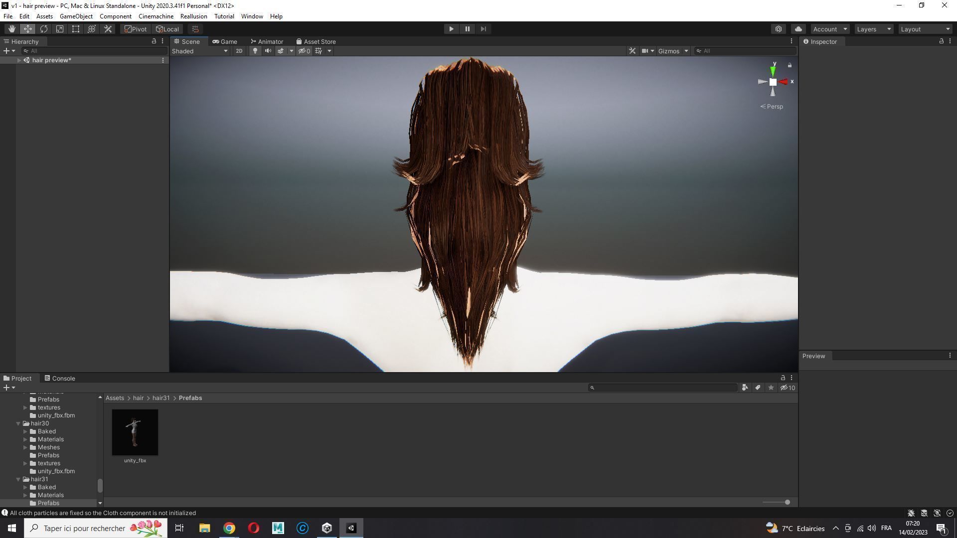 Realistic Female hair band Low-poly 3D model_25