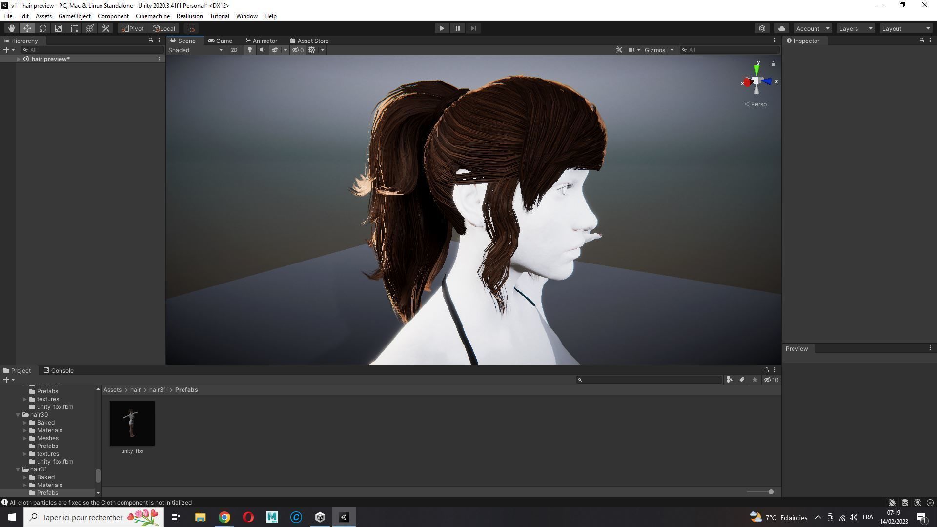 Realistic Female hair band Low-poly 3D model_24