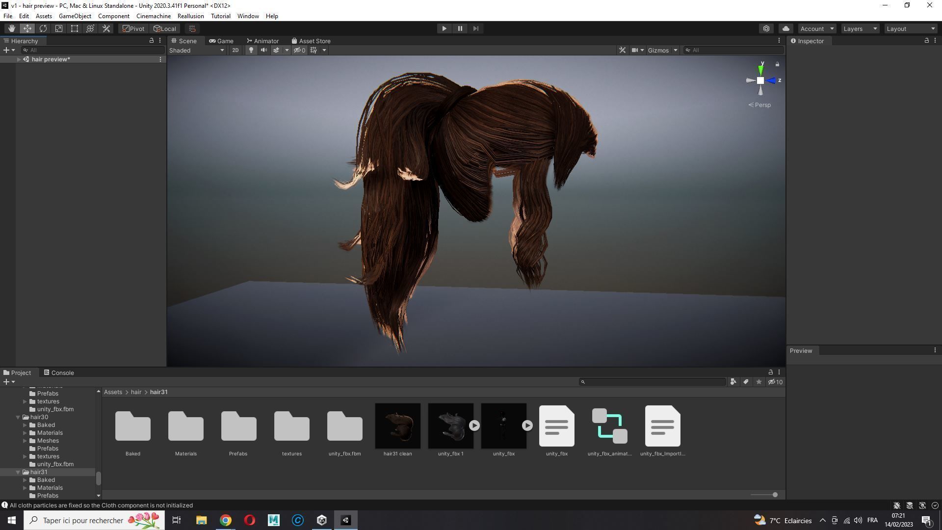 Realistic Female hair band Low-poly 3D model_27