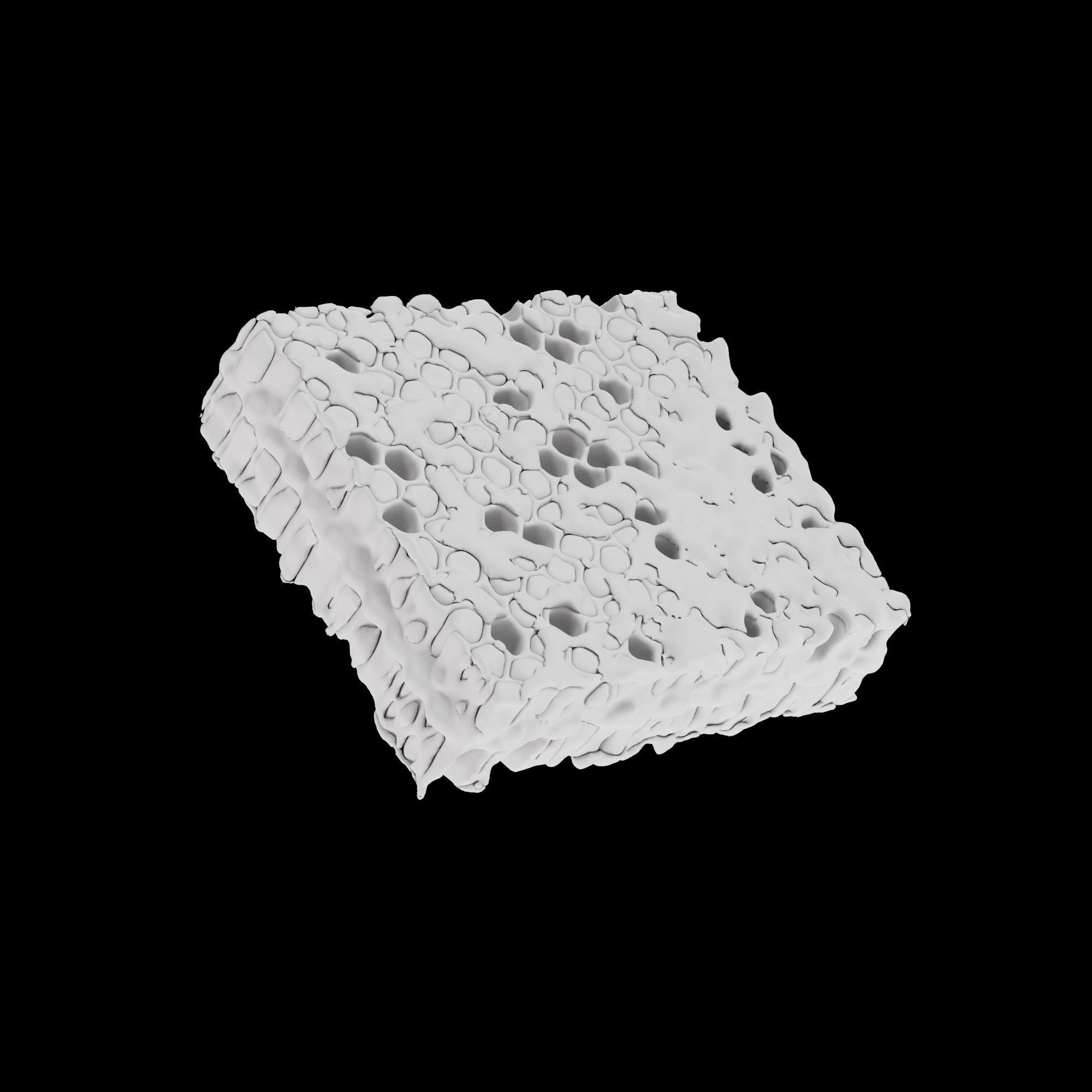 Honeycomb beeswax 3D model_4