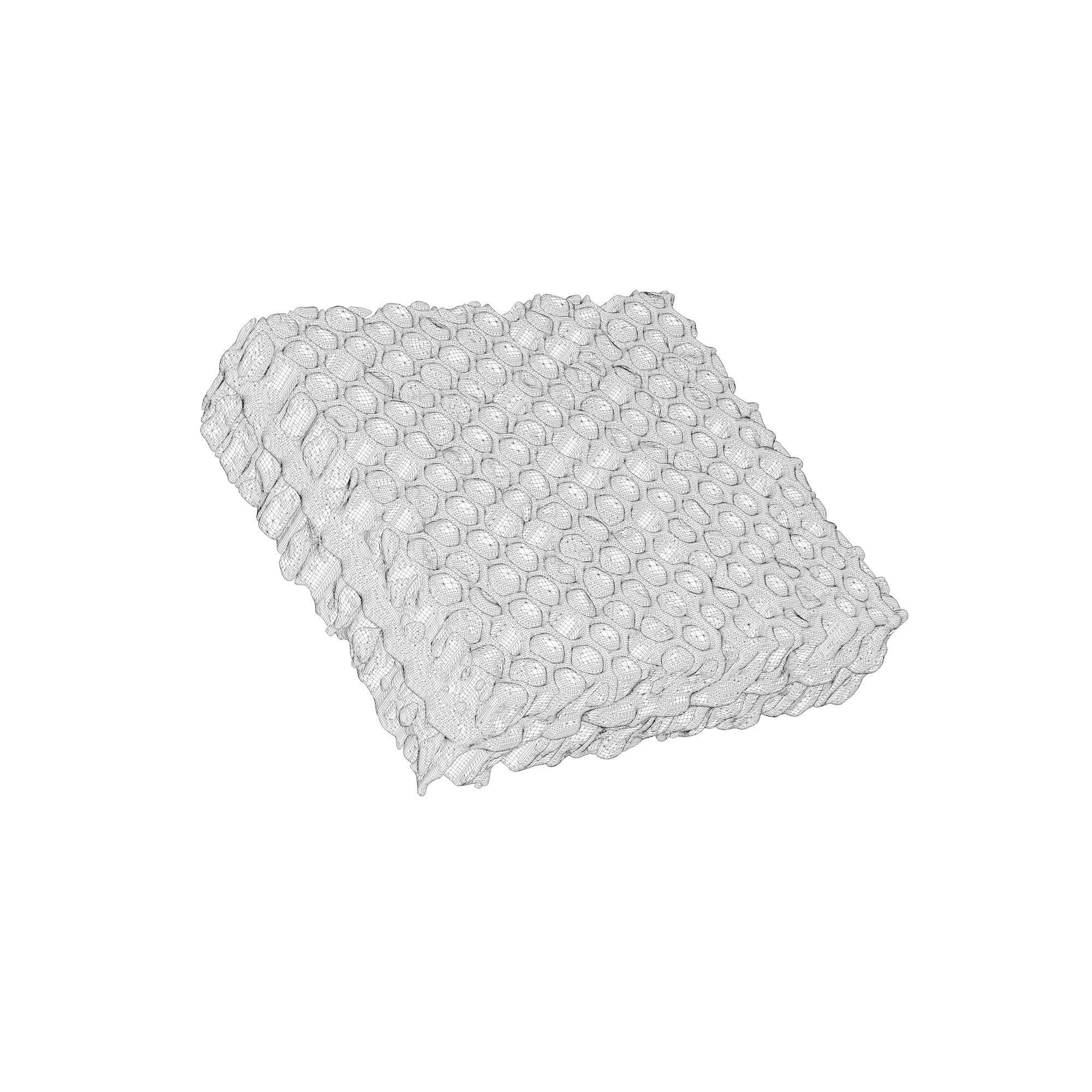 Honeycomb beeswax 3D model_6