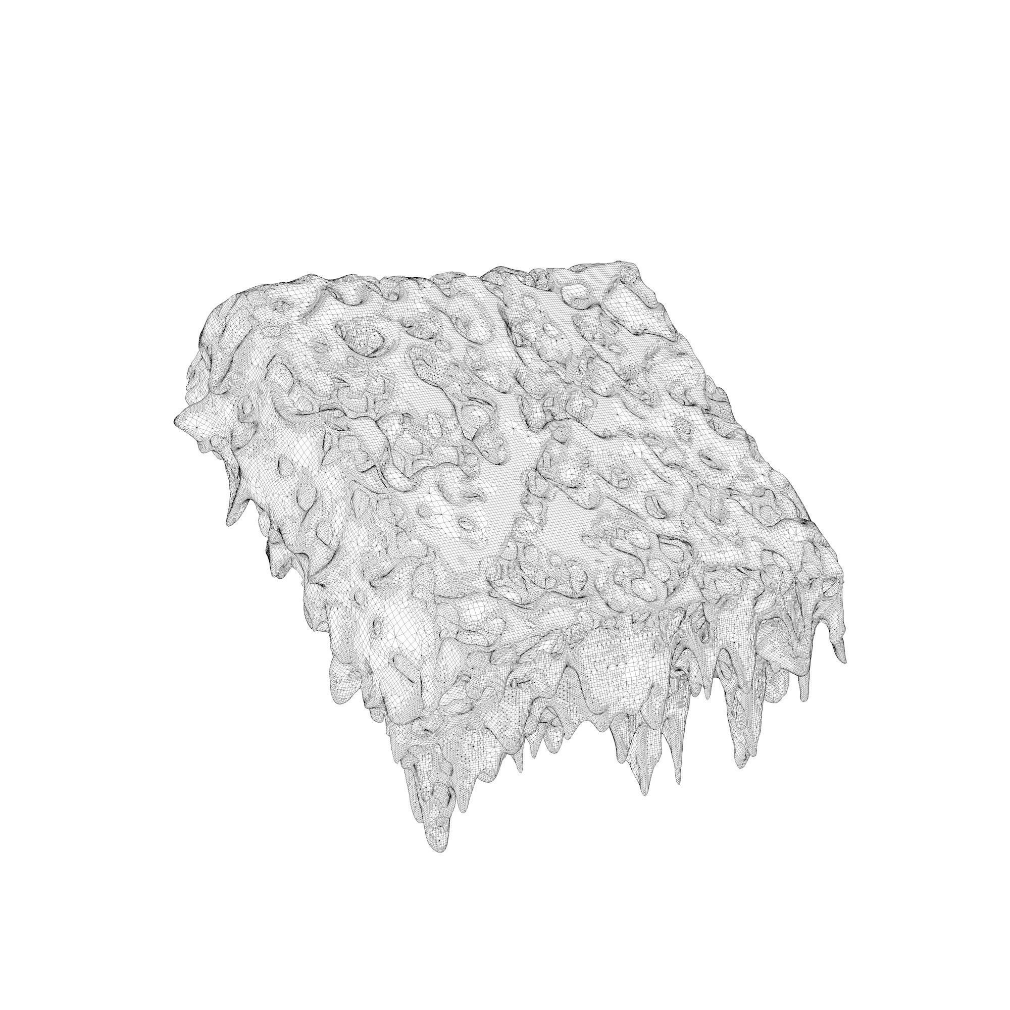 Honeycomb beeswax 3D model_7