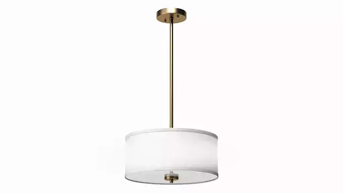 Aaru Fabric Semi Flush Mount MK2
